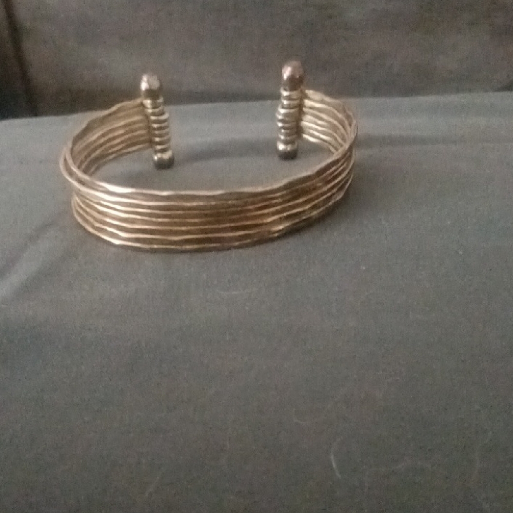 Gold-Toned Wire Cuff Bracelet